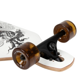 Darmaeva Bamboo Axis Longboard Complete - Blue & Gold Boardshop