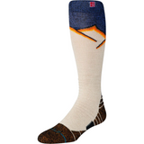 Men's Medium Performance Wool Snow Otc Socks - Blue & Gold Boardshop