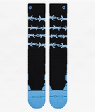Men's Medium Poly Snow Otc Socks - Blue & Gold Boardshop