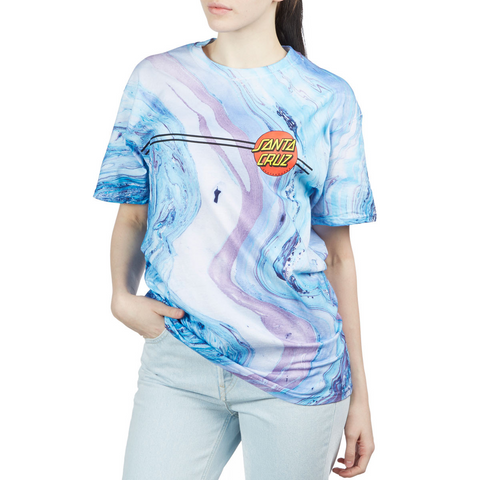 Classic Dot S/S Boyfriend T-Shirt - Blue & Gold Boardshop
