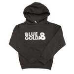 Youth Stacked Hoodie - Blue & Gold Boardshop