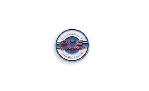 Ace Seal  Lapel Pin 1" - Blue & Gold Boardshop