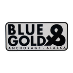 Blue & Gold Stacked Sticker LTD