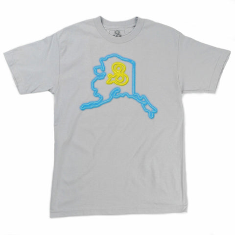 Neon AK Tee - Blue & Gold Boardshop