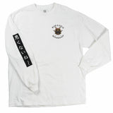 Not Bad Samurai Long Sleeve Tee - Blue & Gold Boardshop