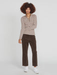 Stone Checked Long Sleeve Top