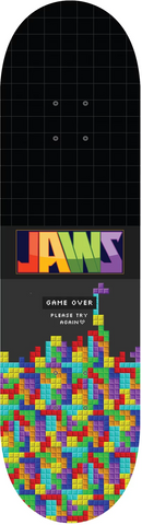 Jaws Game Over Deck - Blue & Gold Boardshop