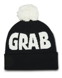 Crab Grab Pom Beanie - Blue & Gold Boardshop