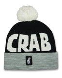 Crab Grab Pom Beanie - Blue & Gold Boardshop