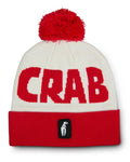 Crab Grab Pom Beanie - Blue & Gold Boardshop