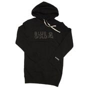 Womens Premium Hoodie - Blue & Gold Boardshop