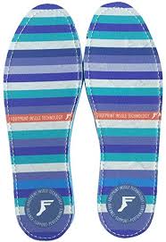 King Foam Flat Insoles - Blue & Gold Boardshop
