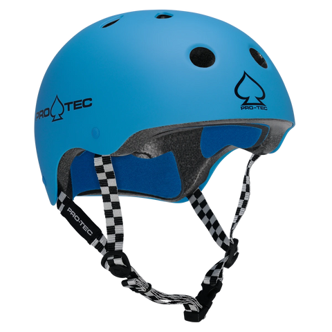 Classic Certified Skate Helmet - Blue & Gold Boardshop
