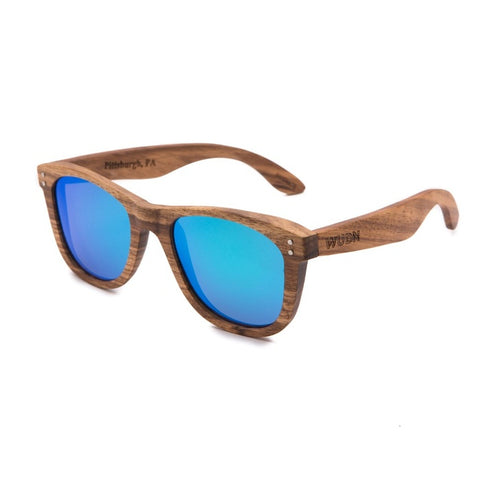 Real Zebra All Wood Jacks Sunglasses